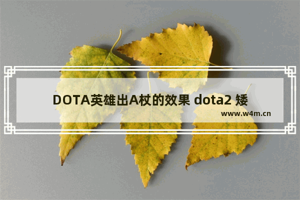 DOTA英雄出A杖的效果 dota2 矮人直升机