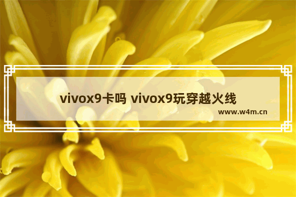 vivox9卡吗 vivox9玩穿越火线卡么