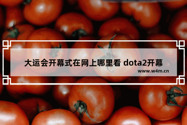 大运会开幕式在网上哪里看 dota2开幕式