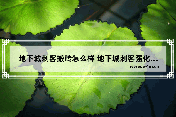 地下城刺客搬砖怎么样 地下城刺客强化还是增幅