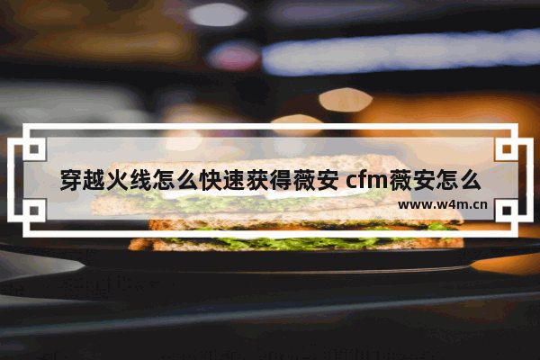 穿越火线怎么快速获得薇安 cfm薇安怎么拿永久