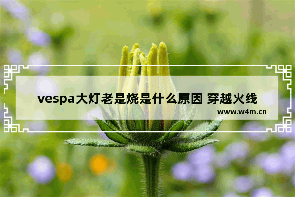 vespa大灯老是烧是什么原因 穿越火线污裸