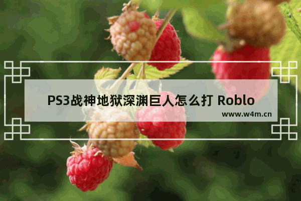 PS3战神地狱深渊巨人怎么打 Roblox战斗勇士拳头怎么拿