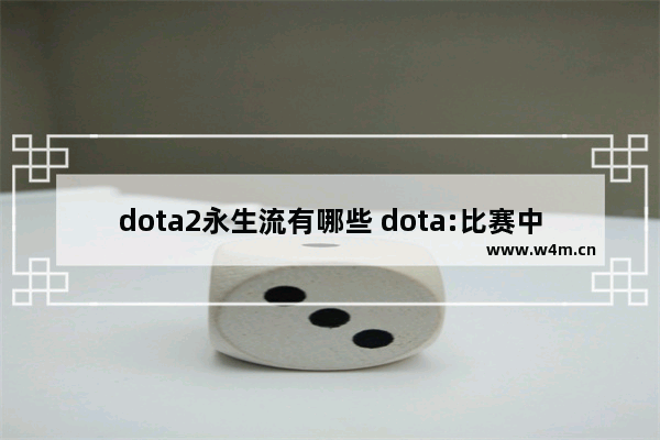 dota2永生流有哪些 dota:比赛中的指令