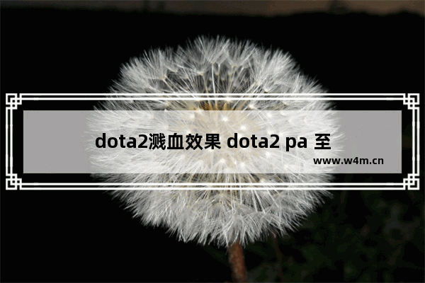 dota2溅血效果 dota2 pa 至宝