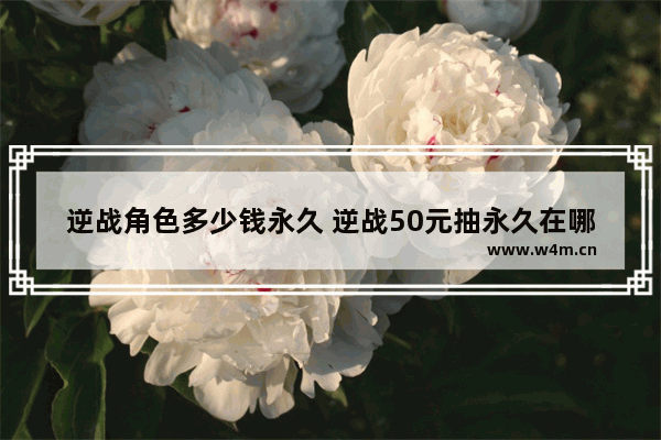 逆战角色多少钱永久 逆战50元抽永久在哪里
