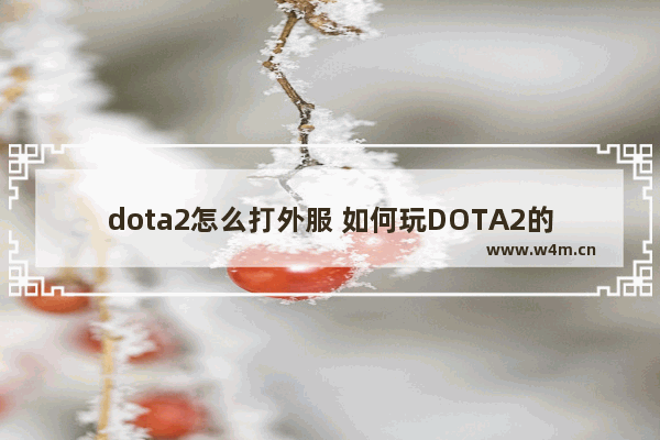 dota2怎么打外服 如何玩DOTA2的国际服