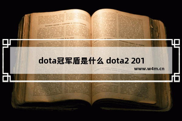 dota冠军盾是什么 dota2 2018年IG拿了什么冠军