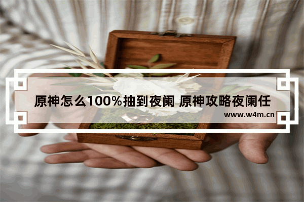 原神怎么100%抽到夜阑 原神攻略夜阑任务