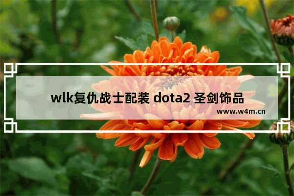 wlk复仇战士配装 dota2 圣剑饰品