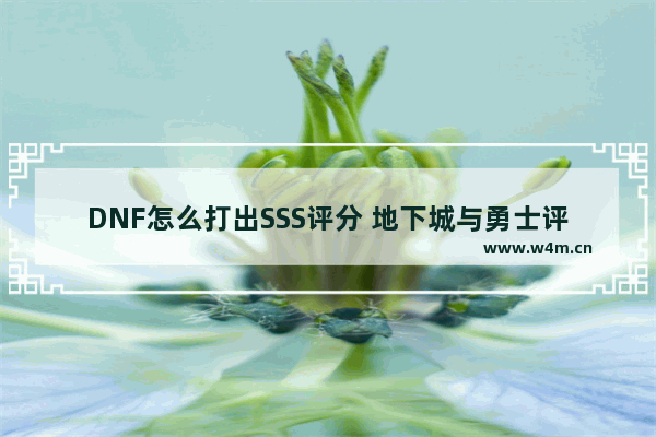 DNF怎么打出SSS评分 地下城与勇士评分差距大