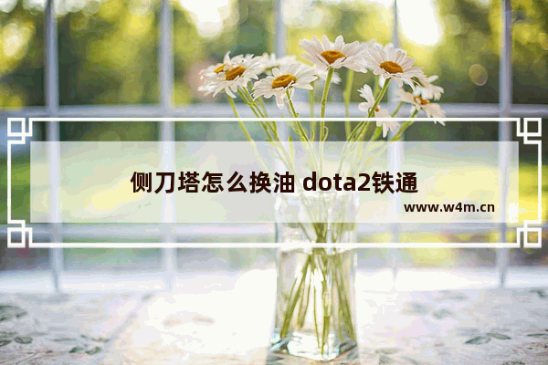 侧刀塔怎么换油 dota2铁通