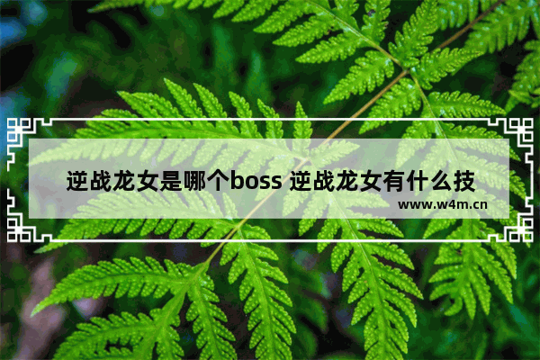 逆战龙女是哪个boss 逆战龙女有什么技能吗