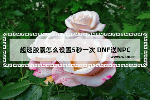 超速胶囊怎么设置5秒一次 DNF送NPC礼物技巧