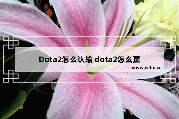 Dota2怎么认输 dota2怎么赢