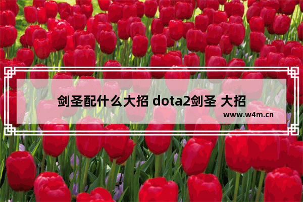 剑圣配什么大招 dota2剑圣 大招