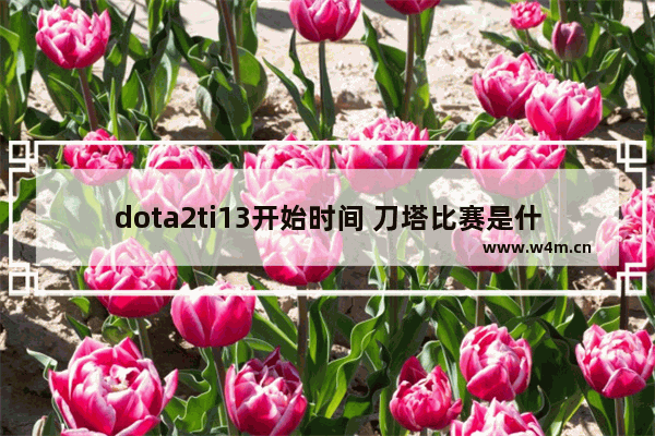 dota2ti13开始时间 刀塔比赛是什么