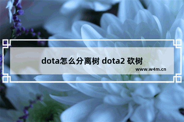 dota怎么分离树 dota2 砍树