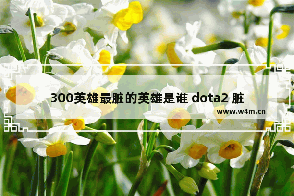 300英雄最脏的英雄是谁 dota2 脏英雄