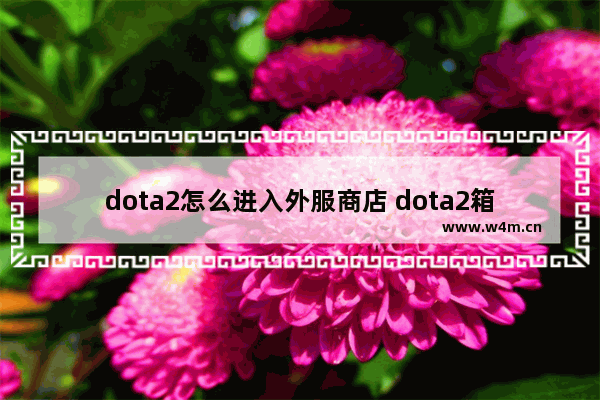 dota2怎么进入外服商店 dota2箱子怎么卖