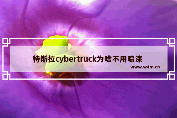 特斯拉cybertruck为啥不用喷漆 和平精英特斯拉喷涂