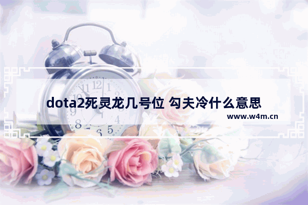 dota2死灵龙几号位 勾夫冷什么意思