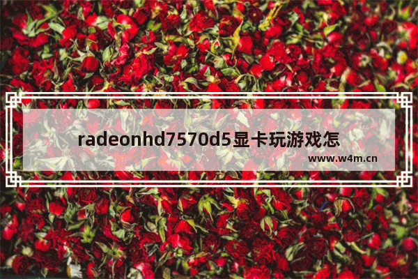 radeonhd7570d5显卡玩游戏怎么样 穿越火线hd巨人城