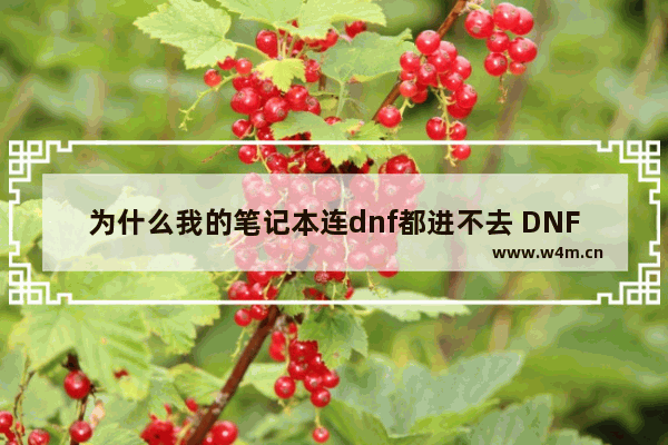 为什么我的笔记本连dnf都进不去 DNF用WEGAME登录不上去