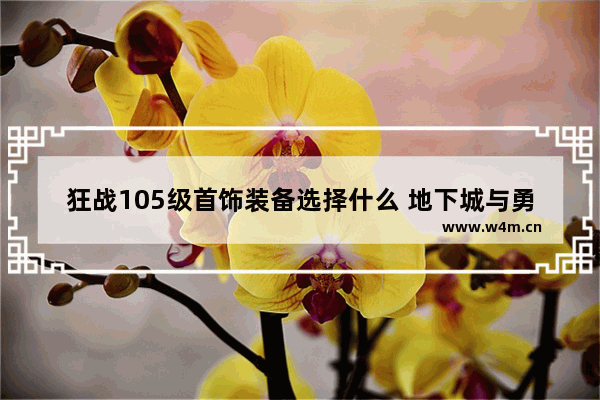 狂战105级首饰装备选择什么 地下城与勇士红眼首饰选择