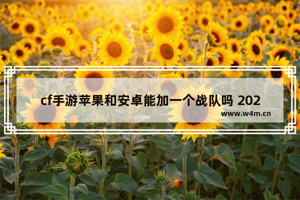 cf手游苹果和安卓能加一个战队吗 2022cf先锋团怎么加入