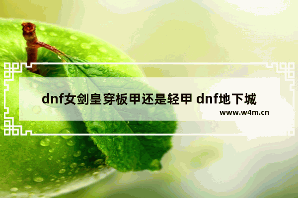 dnf女剑皇穿板甲还是轻甲 dnf地下城与勇士女剑宗