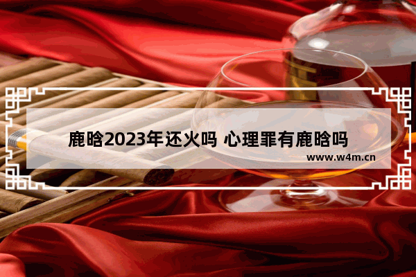 鹿晗2023年还火吗 心理罪有鹿晗吗