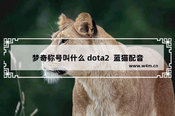 梦奇称号叫什么 dota2  蓝猫配音