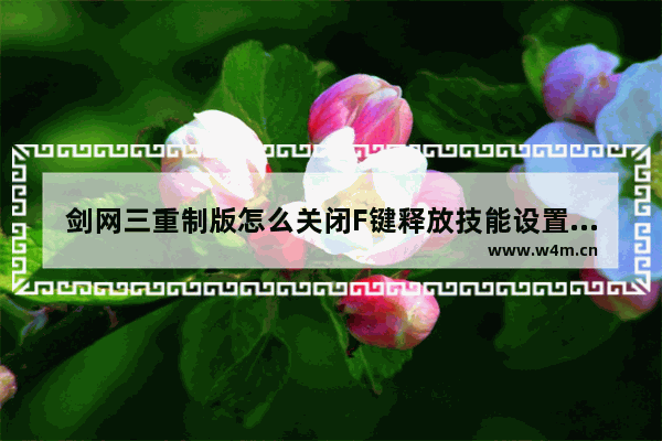 剑网三重制版怎么关闭F键释放技能设置武学助手 地下城与勇士怎么卸下技能