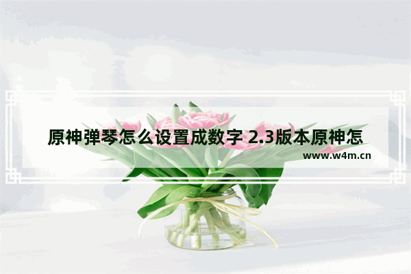 原神弹琴怎么设置成数字 2.3版本原神怎么获得弹琴道具