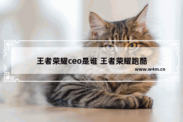 王者荣耀ceo是谁 王者荣耀跑酷