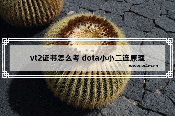 vt2证书怎么考 dota小小二连原理