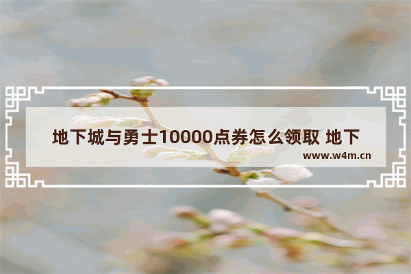 地下城与勇士10000点券怎么领取 地下城与勇士点券怎么花