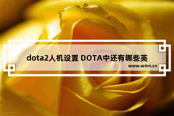 dota2人机设置 DOTA中还有哪些英雄可以1v5的打AI发狂的