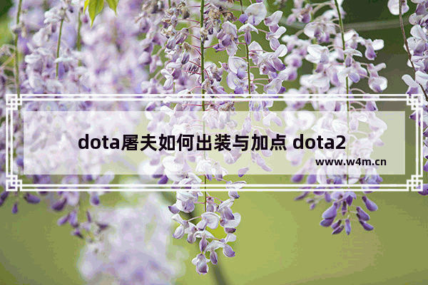 dota屠夫如何出装与加点 dota2 tf