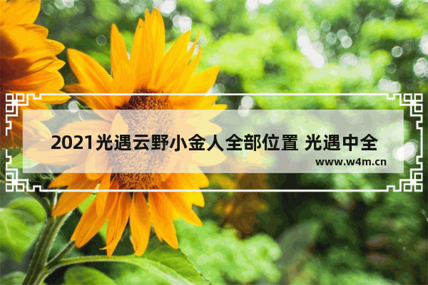 2021光遇云野小金人全部位置 光遇中全部小金人位置