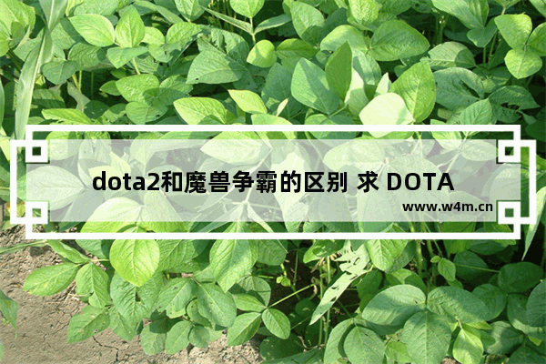 dota2和魔兽争霸的区别 求 DOTA2和魔兽世界区别 尽量详细