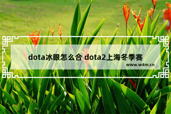 dota冰眼怎么合 dota2上海冬季赛