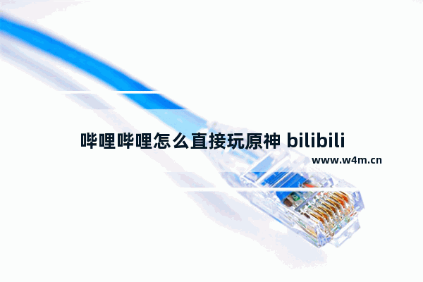 哔哩哔哩怎么直接玩原神 bilibili原神攻略软件