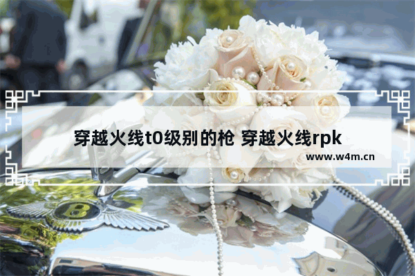 穿越火线t0级别的枪 穿越火线rpk