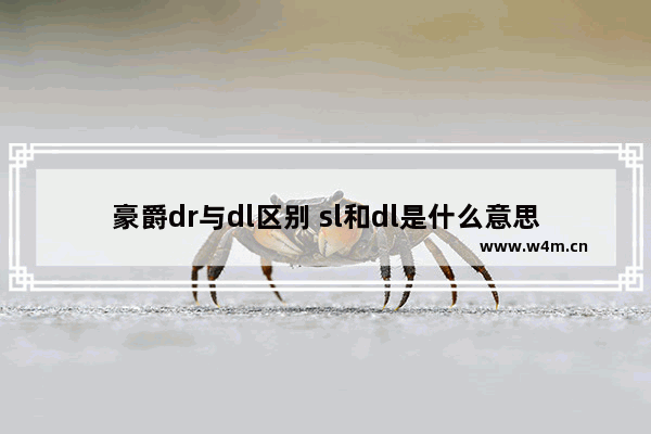 豪爵dr与dl区别 sl和dl是什么意思