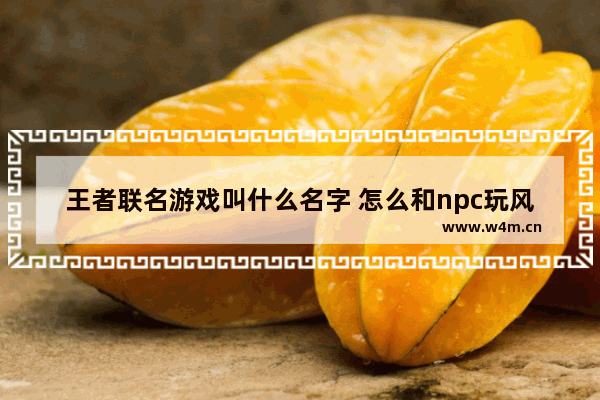 王者联名游戏叫什么名字 怎么和npc玩风摇筝