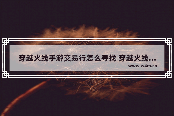 穿越火线手游交易行怎么寻找 穿越火线迷城商店兑换的是皮肤吗