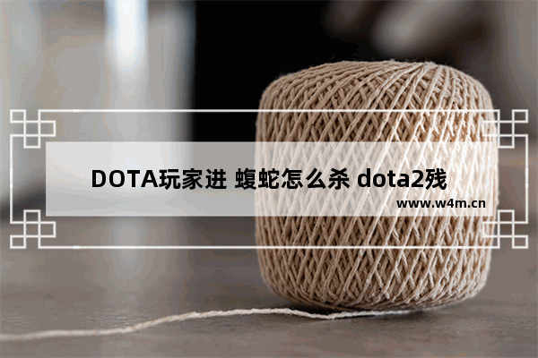 DOTA玩家进 蝮蛇怎么杀 dota2残影