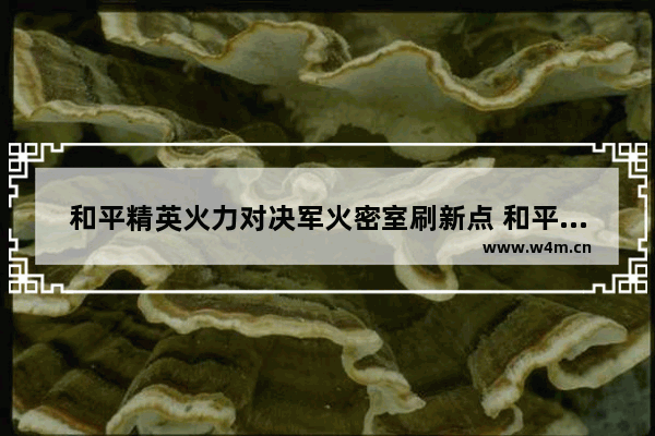 和平精英火力对决军火密室刷新点 和平精英密室刷新点